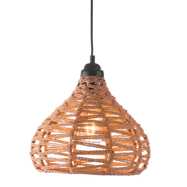 Nezz Ceiling Lamp Natural Pendants LOOMLAN By Zuo Modern
