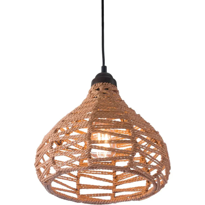Nezz Ceiling Lamp Natural - LOOMLAN - Zuo Modern - Pendants
