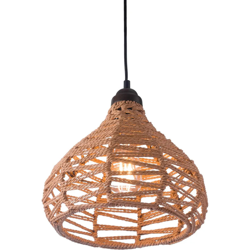 Nezz Ceiling Lamp Natural Pendants LOOMLAN By Zuo Modern