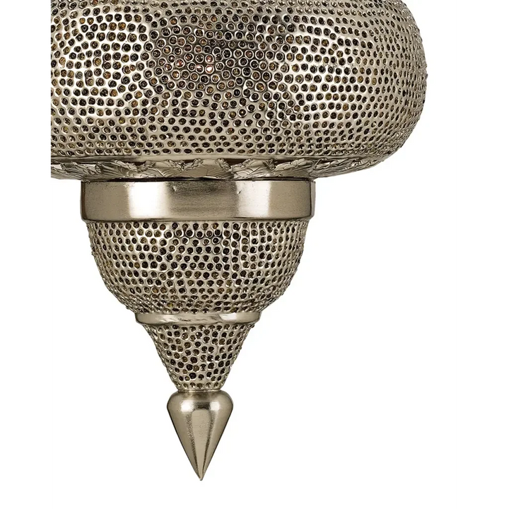 Nickel Copper Lacquer Amber Tangiers Pendant - LOOMLAN - Currey & Co - Pendants