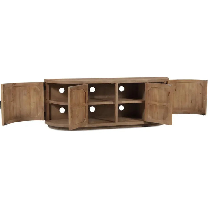 Nicola Natural Wood Media Cabinet - LOOMLAN - Moe's Home - TV Stands & Media Centers