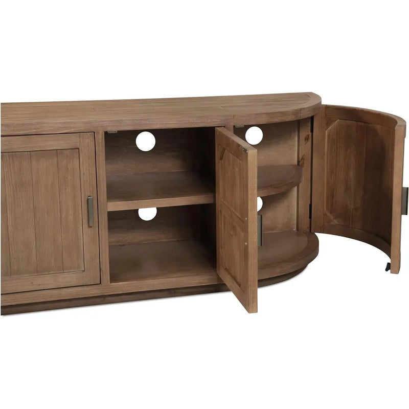 Nicola Natural Wood Media Cabinet-TV Stands & Media Centers-Moe's Home-LOOMLAN