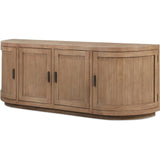 Nicola Natural Wood Media Cabinet-TV Stands & Media Centers-Moe's Home-LOOMLAN