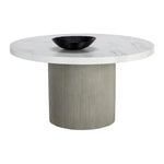 Nicolette Concrete Outdoor Round Dining Table