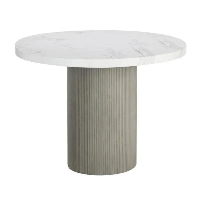 Nicolette Concrete Outdoor Round Dining Table