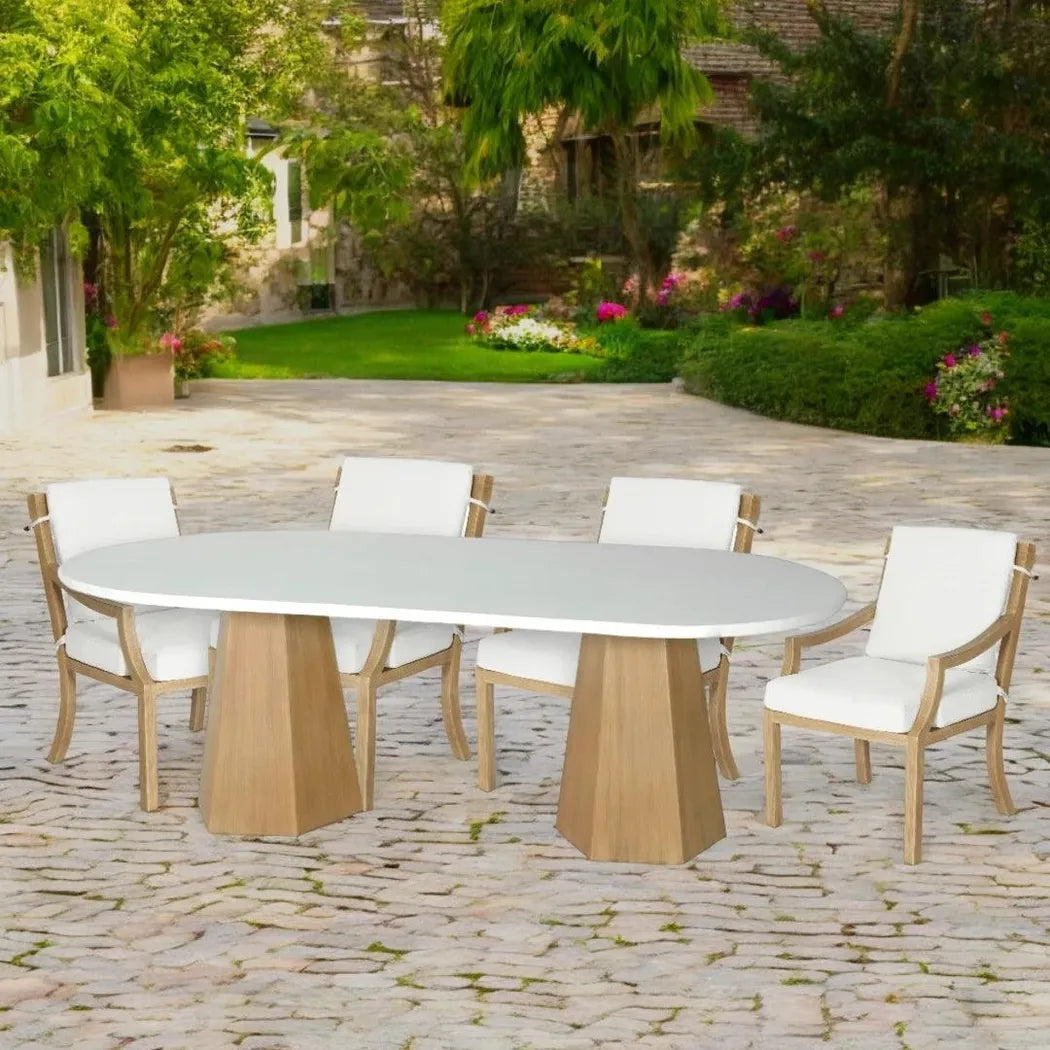 Nicolya Outdoor Oval Dining Table