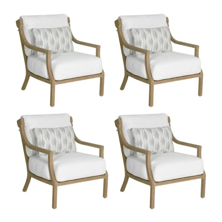 Nicoya Cushioned Lounge Chair Sunbrella Cushions-Outdoor Accent Chairs-Castelle-LOOMLAN