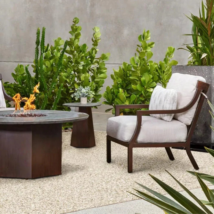 Nicoya Cushioned Lounge Chair Sunbrella Cushions-Outdoor Accent Chairs-Castelle-LOOMLAN