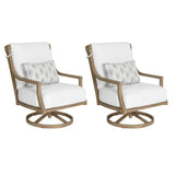 Nicoya High Back Swivel Rocking Lounge Chair Sunbrella-Outdoor Lounge Chairs-Castelle-LOOMLAN