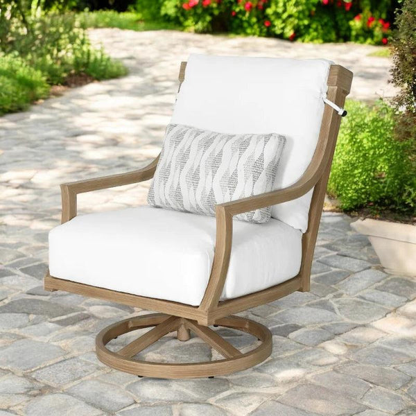 Nicoya High Back Swivel Rocking Lounge Chair Sunbrella-Outdoor Lounge Chairs-Castelle-LOOMLAN