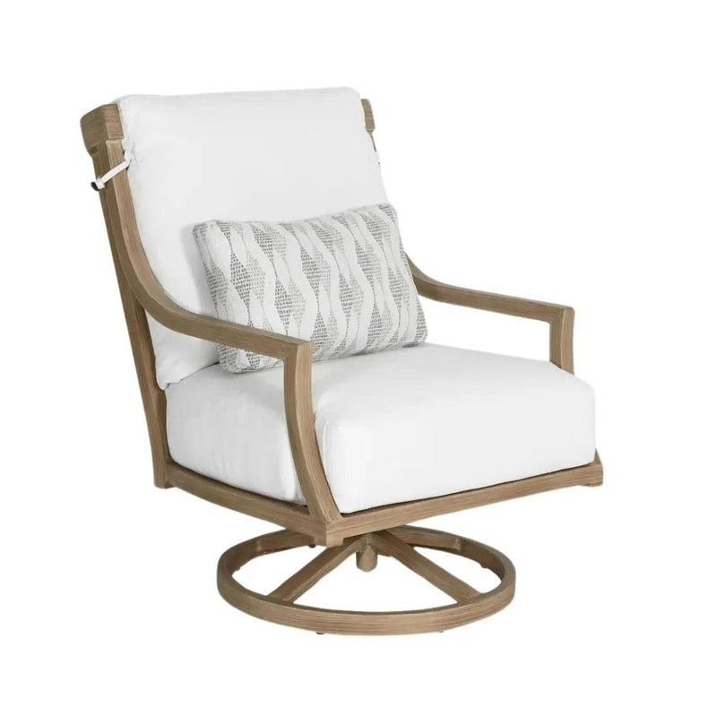 Nicoya High Back Swivel Rocking Lounge Chair Sunbrella-Outdoor Lounge Chairs-Castelle-LOOMLAN