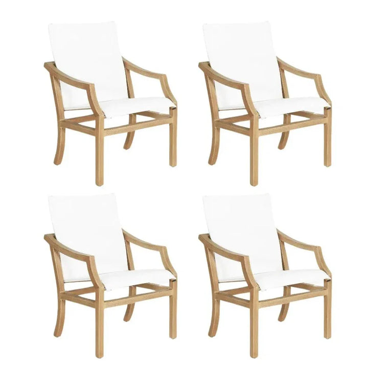 Nicoya Sling Dining Chair Outdoor Living By Castelle-Outdoor Dining Chairs-Castelle-LOOMLAN