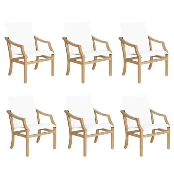 Nicoya Sling Dining Chair Outdoor Living By Castelle-Outdoor Dining Chairs-Castelle-LOOMLAN