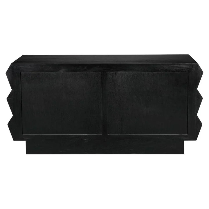 Nigel Two Tone Colored Wooden Chest - LOOMLAN - Noir - Chests