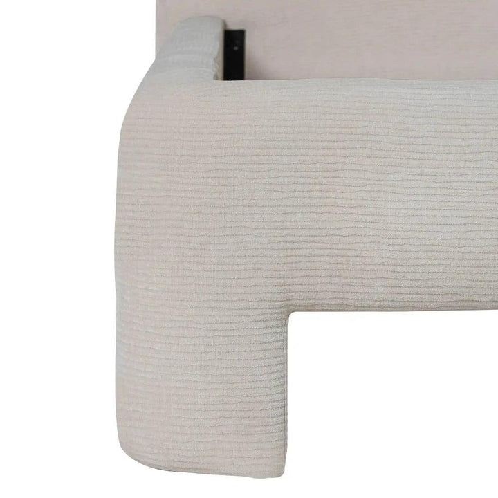 Nina Polyster Round Headboard Bed - LOOMLAN - LH Imports - Beds