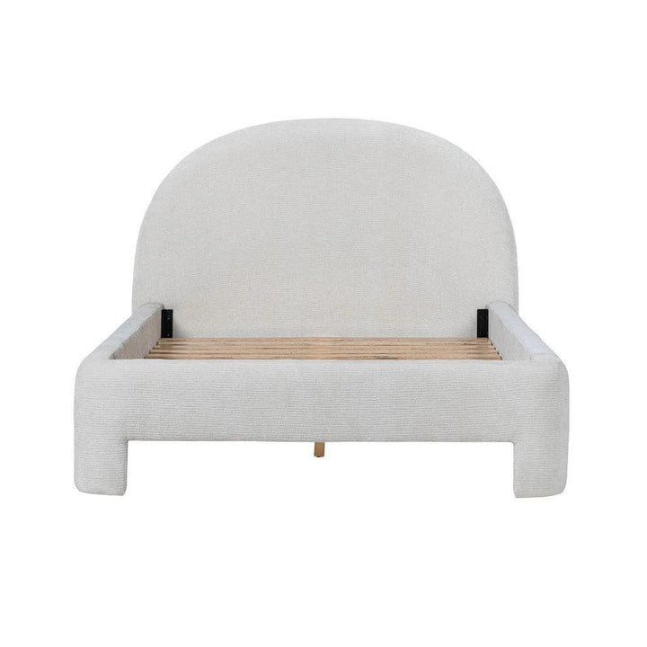 Nina Polyster Round Headboard Bed - LOOMLAN - LH Imports - Beds