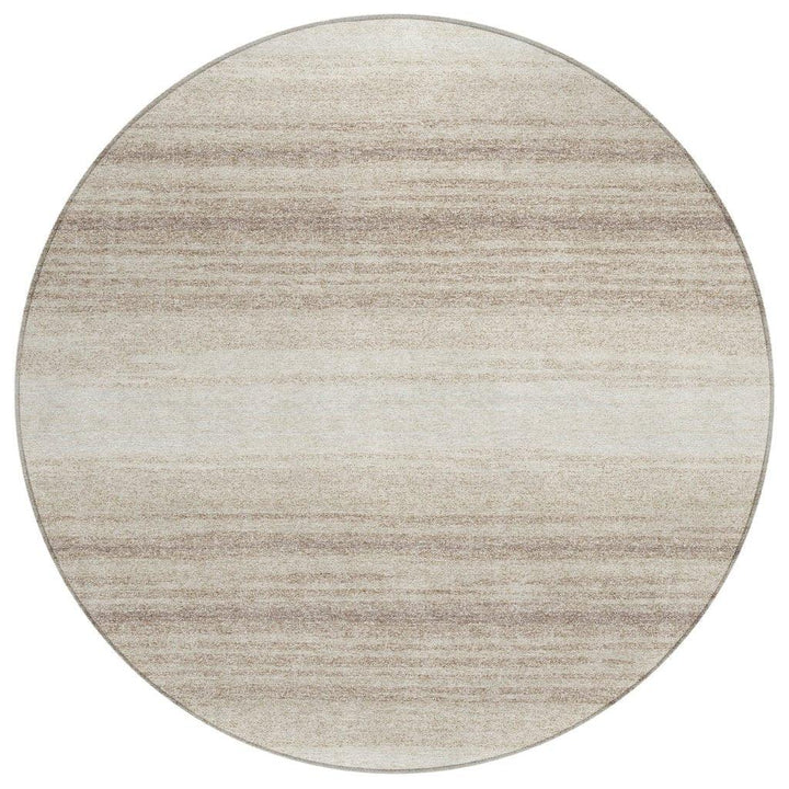 Nira Ivory Washable Indoor-Outdoor Rug-Outdoor Rugs-LOOMLAN Rugs-8' x 8'-LOOMLAN