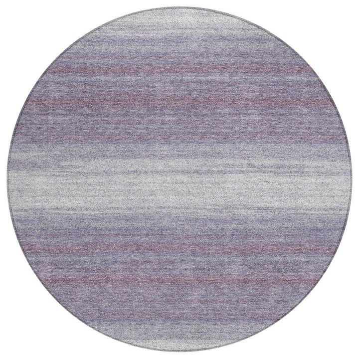 Nira Purple Washable Indoor-Outdoor Rug-Outdoor Rugs-LOOMLAN Rugs-8' x 8'-LOOMLAN