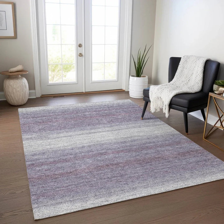 Nira Purple Washable Indoor-Outdoor Rug-Outdoor Rugs-LOOMLAN Rugs-LOOMLAN