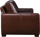 No Regrets Top Grain Leather Couch High Back Made In the USA Sofas & Loveseats LOOMLAN By Uptown Sebastian