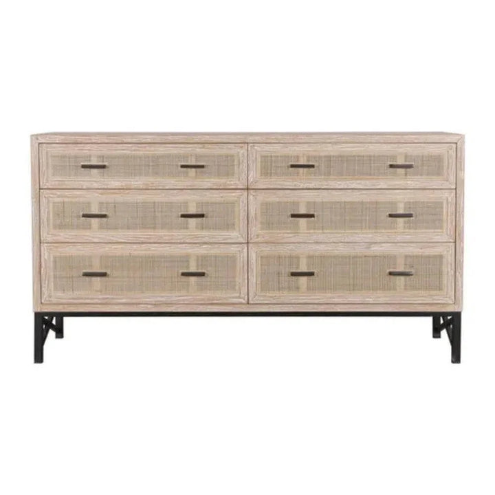 Noah 6 Drawer Dresser Natura - LOOMLAN - Artesia - Dressers