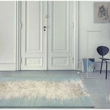 Noam Aqua Blue Beige Brown Handmade Area Rug