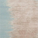 Noam Aqua Blue Beige Brown Handmade Area Rug