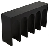 Noir Bridge Console Table Black-Console Tables-Noir-LOOMLAN