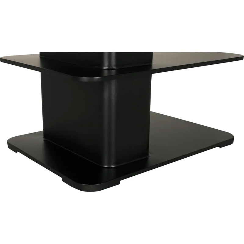 Noir Concoction Side Table Black Industrial Steel-Side Tables-Noir-LOOMLAN