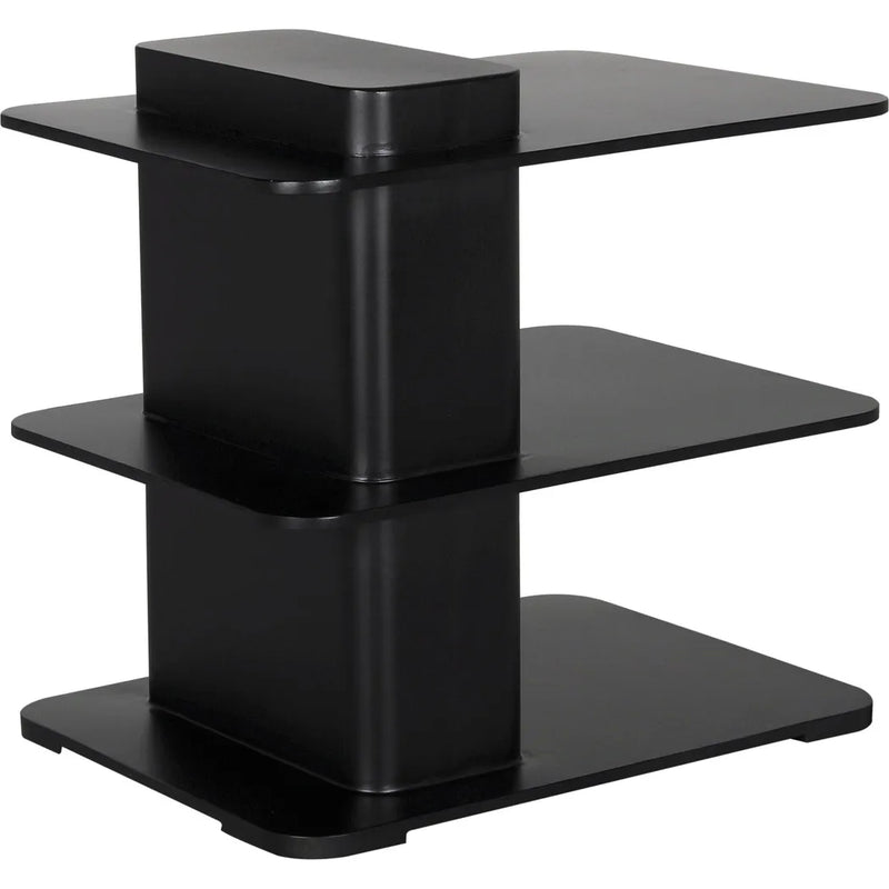 Noir Concoction Side Table Black Industrial Steel-Side Tables-Noir-LOOMLAN