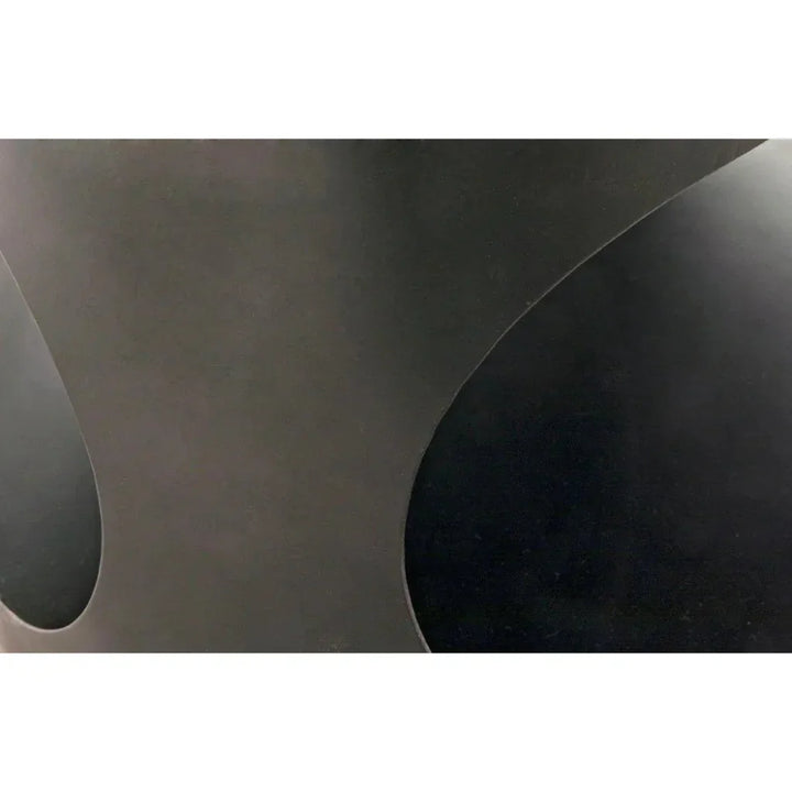 Noir Eclipse Oval Coffee Table Storage Industrial Steel - LOOMLAN - Noir - Coffee Tables