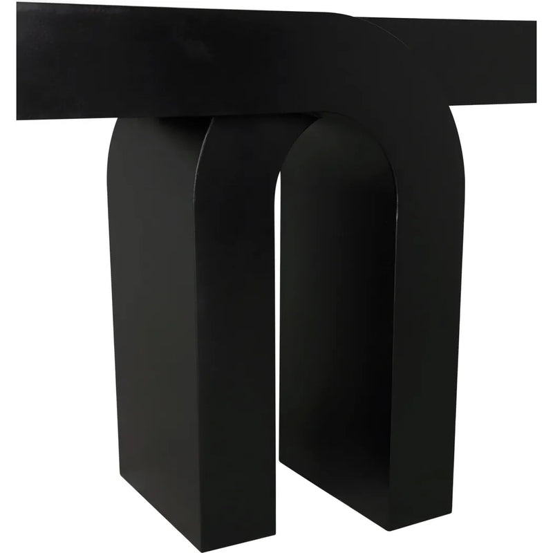 Noir Emporium Console Black Steel Furniture-Console Tables-Noir-LOOMLAN