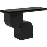 Noir Fraser Console Black Industrial Steel-Console Tables-Noir-LOOMLAN