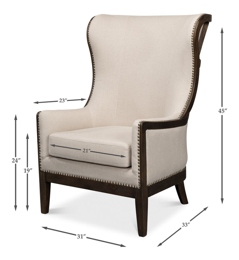 Nolan Chair-Club Chairs-Sarreid-LOOMLAN