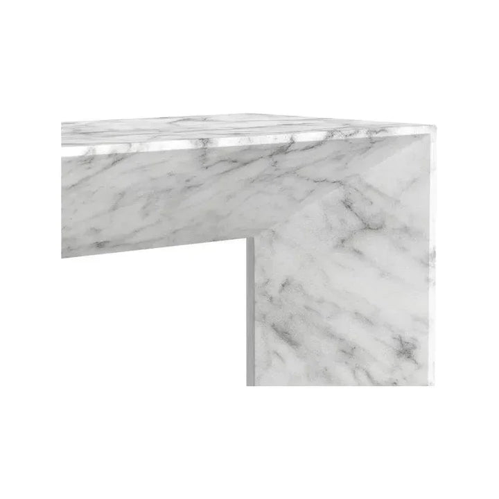 Nomad Concrete Outdoor Backless Bench-Outdoor Benches-SUNPAN-LOOMLAN