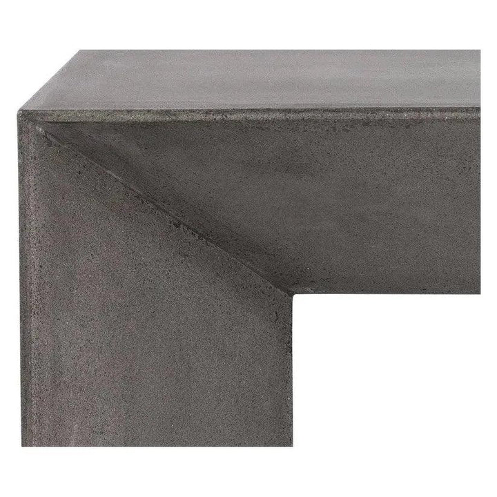 Nomad Concrete Outdoor Backless Bench-Outdoor Benches-SUNPAN-LOOMLAN