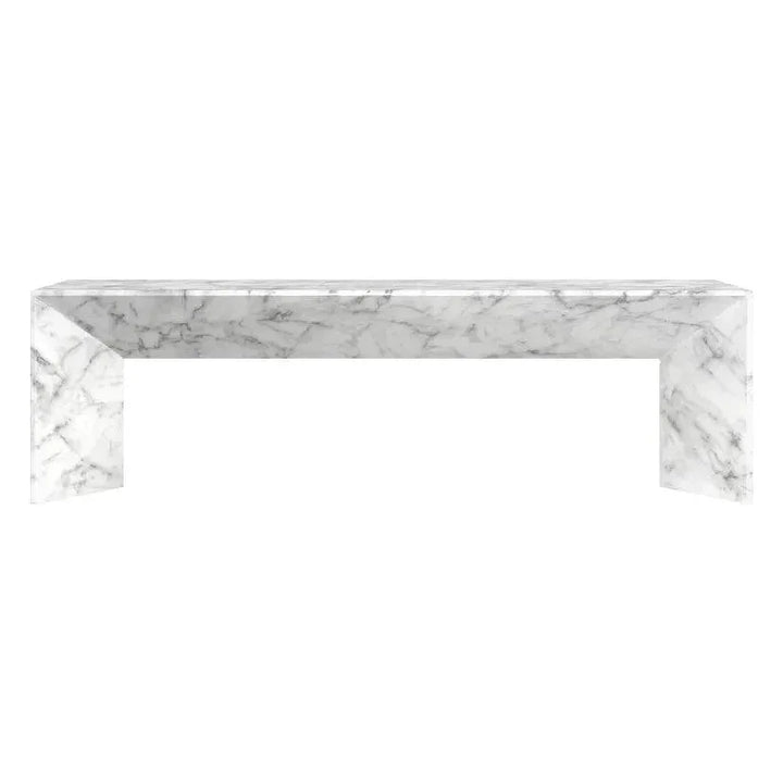 Nomad Concrete Outdoor Backless Bench-Outdoor Benches-SUNPAN-LOOMLAN