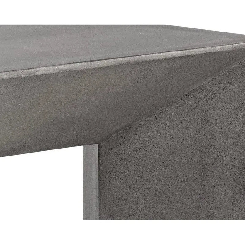 Nomad Concrete Outdoor Backless Bench