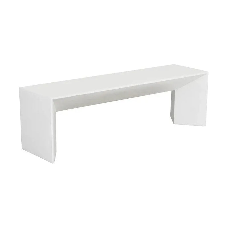 Nomad Concrete Outdoor Backless Bench