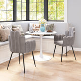 Noosa Dining Chair (Set of 2) Gray-Dining Chairs-Zuo Modern-LOOMLAN