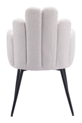 Noosa Dining Chair (Set of 2) Ivory-Dining Chairs-Zuo Modern-LOOMLAN