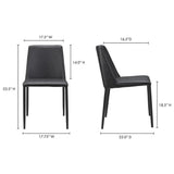 Nora Kitchen Dining Chair Vegan Leather-Dining Chairs-Moe's Home-LOOMLAN