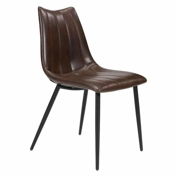 Norwich Dining Chair (Set of 2) Brown Dining Chairs LOOMLAN By Zuo Modern