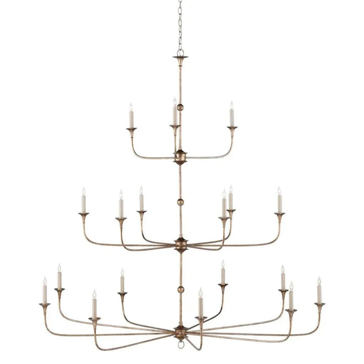Nottaway Bronze Grande Chandelier - LOOMLAN - Currey & Co - Chandeliers
