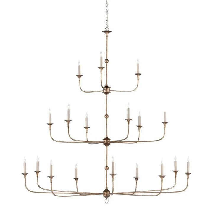Nottaway Bronze Grande Chandelier - LOOMLAN - Currey & Co - Chandeliers