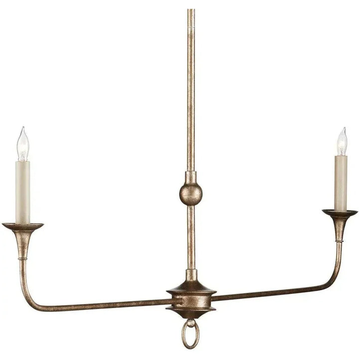 Nottaway Bronze Linear Chandelier - LOOMLAN - Currey & Co - Chandeliers