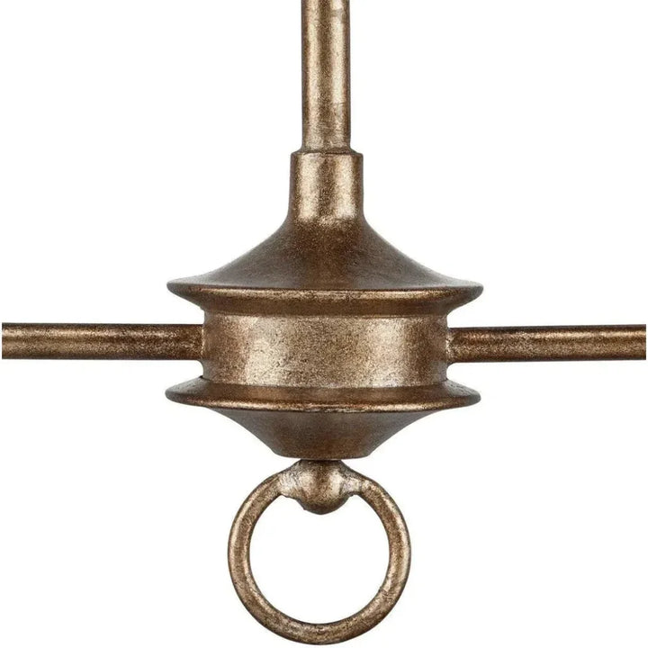 Nottaway Bronze Linear Chandelier - LOOMLAN - Currey & Co - Chandeliers