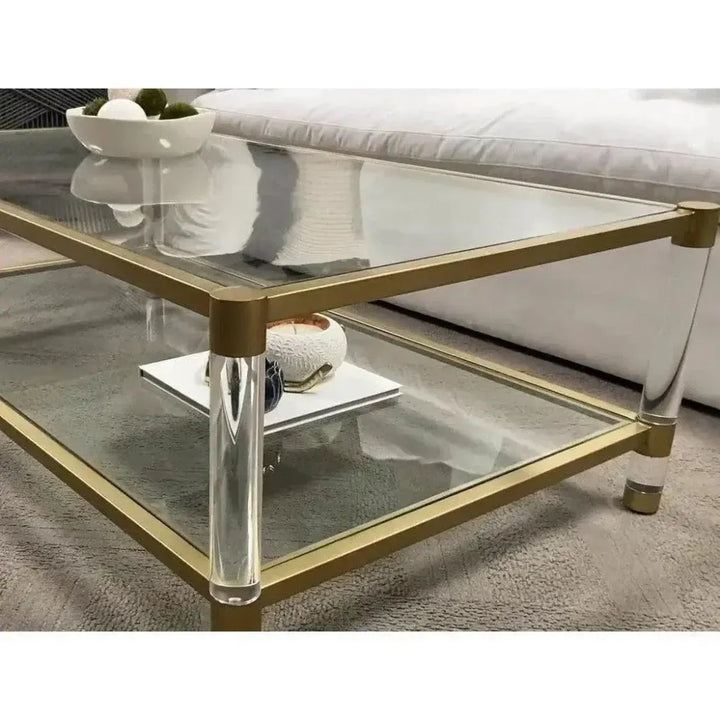 Lucite Ribbon Coffee Table ビンテージ Lucite Ribbon Coffee Table ビンテージ Lucite Ribbon Coffee Table
