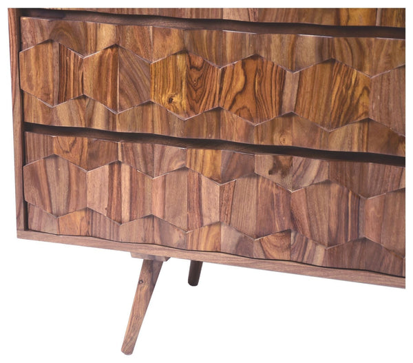 O2 Mid-Century Modern Solid Wood Brown Dresser-Dressers-Moe's Home-LOOMLAN
