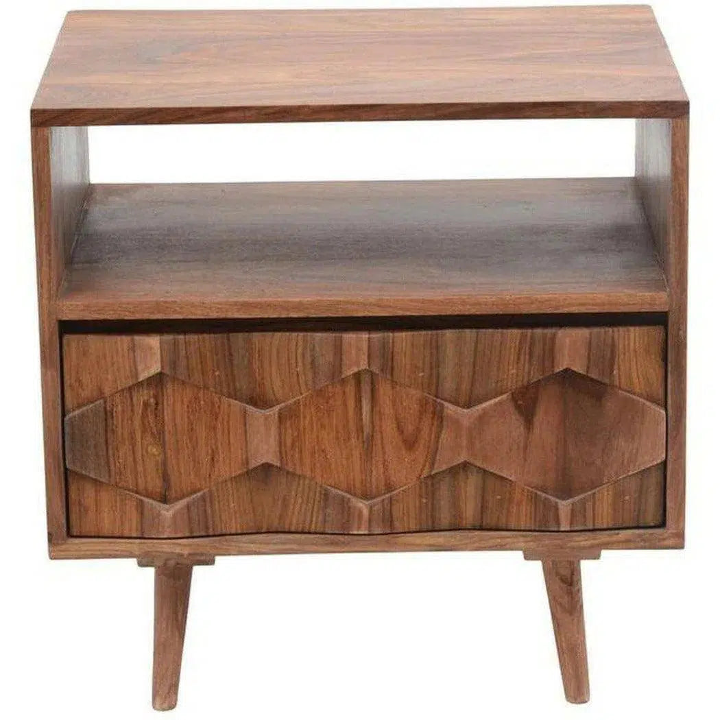 O2 One Drawer Nightstand Mid-Century Modern